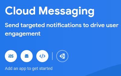 Firebase Console - Cloud Messaging Header